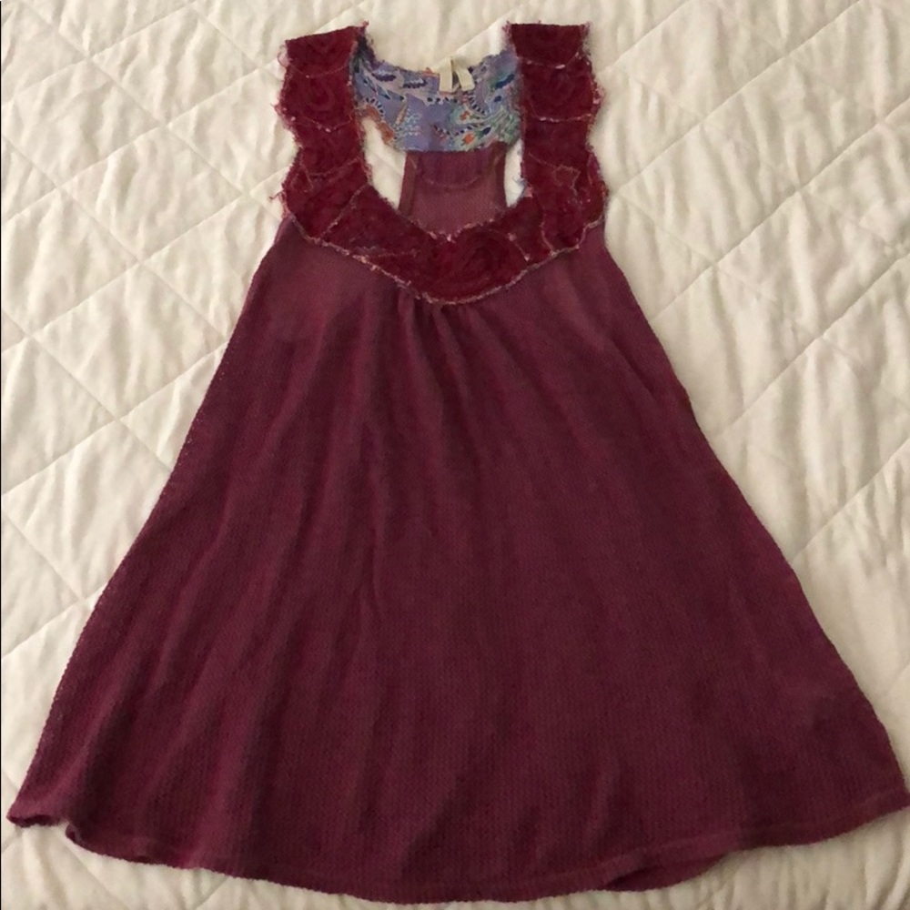 Free People netted mesh tank
